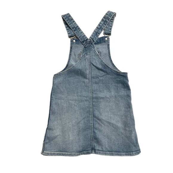 &Denim By H&M 6-7Y Denim Heart Pocket Overall Dress - Picture 2 of 4